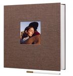 Amazon Brand – Umi Self Adhesive Photo Album Scrapbook Album 20 Sheets/40 Double Sided Pages DIY Photo Album For Family Portraits Wedding Anniversary Birthday Memory Book (Brown)