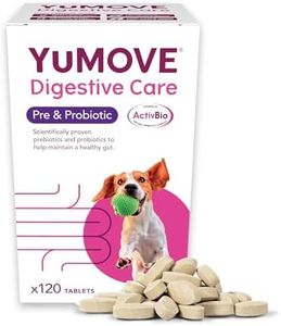YuMOVE Verdauungspflege für alle Hunde | YuDIGEST | Probiotika für Hunde mit empfindlicher Verdauung, jeden Alters und jeder Rasse | 120 Tabletten