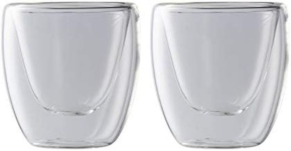 Maxwell & Williams Blend Double Wall Espresso Cup 80ML Set of 2 Gift Boxed