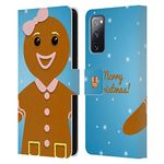 Head Case Designs Gingerbread Woman Jolly Christmas Characters Leather Book Wallet Case Cover Compatible With Samsung Galaxy S20 FE / 5G