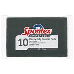 Spontex Specialist Heavy Duty Scourer Pads (Pack of 10)