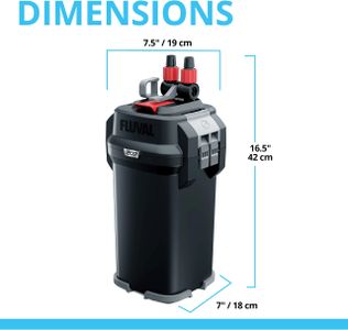 Fluval 207 External Aquarium Filter – High Performance Filtration