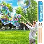 2 Pack Wooden Bubble Wands, Giant B