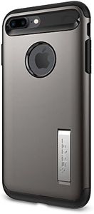 Spigen Slim Armor iPhone 7 Plus Case with Kickstand and Air Cushion Technology Hybrid Drop Protection for Apple iPhone 7 Plus (2016) - Gunmetal