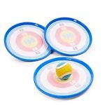 THE TWIDDLERS - 4 Pack Paddle Bat & Ball Set with Dartboard Design