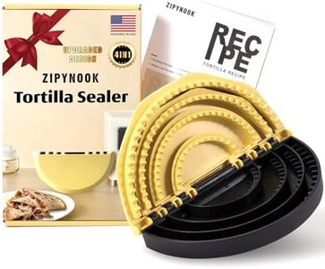 ZipyNook Deluxe 4-in-1 Tortilla Sealer Set with Recipe & Elegant Gift Box for Christmas -Adjustable Sizes for Quesadilla Maker, Tortilla Press & Crimper-Perfect for Corn Tortillas-Dishwasher Safe