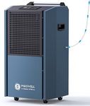 Moiswell 190 Pints Commercial Dehumidifier with Pump for Basements, Industrial Heavy Duty Commercial-grade Portable Dehumidifiers for Large Spaces Warehouse Grow Room, Water Damage Restoration