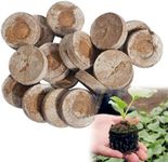 IME Compressed Coconut Soil Pellets Seed Starter Pellets Coir Plugs Pack of 40 Natural Coco Coir Seed Compost Pellets for Seedlings Seed Propagation Germination