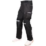 Allextreme Bike Riding Pants CE Level 2 Certified Knee-Shin and Level-1 Hip HDEVA Protectors 600D Polyester All Weather Protection Motorcycle Rider Gears for Men (Black, M)