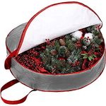 Ram® Grey Waterproof Wreath Storage Bag With Zip Waterproof Wreath Storage Bags For 30 INCH