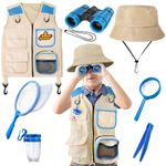 YOPINSAND Kids Explore Kit & Bug Catcher Kit, Kids Camping Gear for Kids, Outdoor Exploration Set with Vest & Hat, Ideal Outdoor Camping Adventure Toys for Boys Girls 3-12