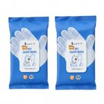 Pet Grooming Glove Wipes for Dogs & Cats | No-Rinse Cleaning Gloves for Quick Bath, Dirt & Odor Removal | Aloe Extract, Coconut Oil & Vitamin E (24 Pcs - Pack of 2)
