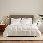 Serta Down Illusion Lightweight Hypoallergenic Down Alternative Comforter with Corner Loops, Twin/Twin XL, White