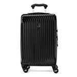 Travelpro Maxlite Air Hardside Expandable Spinner, Black, Carry-On 21-Inch, Maxlite Air Hardside Expandable Luggage, 8 Spinner Wheels, Lightweight Hard Shell Polycarbonate