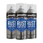 JENOLITE Rust Converter Spray | 3 x 400ml | RUST TREATMENT & RUST INHIBITOR | Fast Acting Epoxy Based Rust Converter For Metal | Converts Rust Into Stable, Ready-to-Paint Surface