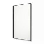 Better Bevel 20" x 30" Black Metal Framed Mirror | Rectangle Bathroom Wall Mirror