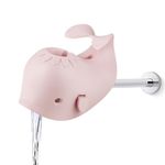 PandaEar Bath Spout Cover Baby, Bathtub Faucet Cover Baby, Baby Shower Protector Cover for Kids Toddlers, Universal Fit Baby Bath Accessories, Whale (Pink)