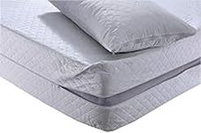 Fully Zipped Quilted Mattress Protector Total Encasement 30 cm Extra Deep 3 Layer Protection Anti Bug, Dust Mite Non-Allergenic Size King (153 x 200 + 30) cm