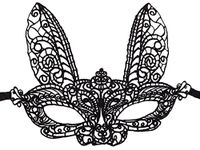 Bonnie Z. Leonardo Lace Mask Masquerade Mask for Women Rabbit