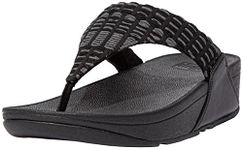 FitFlop I88001-060 LULU LEATHER TOEPOST Black US08