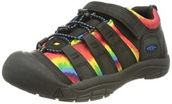 KEEN Big Kid's Newport Shoe Casual Sneaker, Black/Original Tie Dye, 1 BK (Big Kid's) US