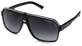 Carrera Ca33S Aviator Sunglasses, Black Crystal Grey Frame, Dark Grey Gradient Lens, One Size