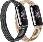 Vancle 2 Pack Metal Bands for Fitbi