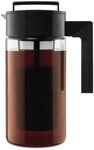 Takeya Patented Deluxe Cold Brew Coffee Maker, 1 qt, Black