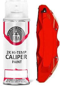 ERA Paints Red Brake Caliper Paint With Omni-Curing Catalyst Technology - 2K Aerosol Glossy Finish High Temp Resistance And Extreme Durability Against Color Fade And Chemicals Like Brake Fluid