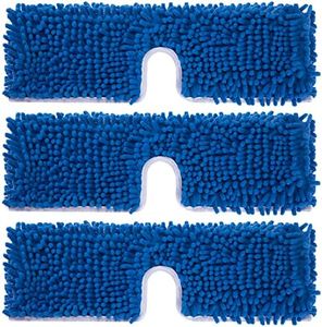 CLEAN PIONEER 3 Pack Mop Refills Compatible for Dua-Action Microfiber Mop, Mop Heads Replacements for Dry Wet Use, Double Sided All Surface Cleaning,Chenille Flip Mop Replace Head