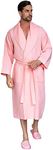 Men’s Premium Waffle Bathrobe – Cotton Bath Robe, Quick-Dry, Lightweight, with Pockets, Belt, and Slippers – Perfect for Spa-Like Comfort at Home, Travel, or Post-Shower Relaxation for Daily Wear