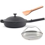 Our Place Always Pan 2.0 – 27cm (2.5L) Nonstick, Toxin-Free Ceramic Cookware | Patented 10-in-1 Aluminum Frying & Sauté Pan | Safe for Oven, Induction & All Cooktops up to 232°C | Char