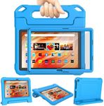 Fire HD 10 Tablet Case Kids (13th/11th Gen, 2023/2021) - TrendGate Lightweight Kid-Proof Cover Built-in Screen Protector Handle Stand for Kindle Fire HD 10/Plus/Kids/Pro Tablet, Not for iPad - Blue