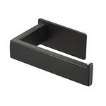 KES Toilet Roll Holder Self Adhesive Bathroom Paper Tissue Dispenser Stick on Wall Mounted Stainless Steel Matte Black, A23571DM-BK