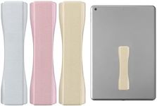 kwmobile Tablet Hand Strap Holder (Set of 3) - Elastic Adhesive Grip Universal Loop to Stick on Back of Tablets and Cases - Silver/Rose Gold/Gold