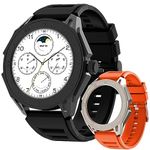 Maxima Raptor 1.39" HD Round Smart Watch for Men & Women with Premium Dual Metallic Case & Inbuilt Compass, Bluetooth Calling Smart Watch, 650 Nits, Extended Battery Life, Rotating Crown Smartwatch