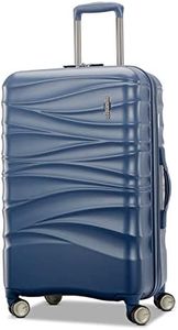 AMERICAN TOURISTER Cascade Hardside Expandable Luggage with Spinner Wheels, Slate Blue, 24-Inch Spinner, Cascade Hardside Expandable Luggage with Spinner Wheels