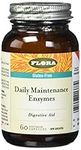 Flora Health Daily Maintenance Enzymes, Helps Promote Digestion of Proteins, Fats, Carbohydrates, Gluten-Free, Non-GMO, 60 Vegetarian Capsules