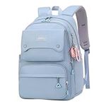Solid-Color Girls Backpacks for Sch