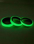 QWORK® 3 Pcs Fluorescent Tape, Waterproof Self-Adhesive Luminous Tape Glow in the Dark Tape for Night Warning Signs Stage Decorations, 1cm/1.5cm/2cm x 5M