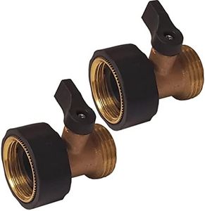 Chapin International 6-9451: Shut Coupling, Heavy Duty Brass and Poly Valve Garden Hose Connector, Set of 2
