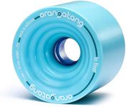 Orangatang in Heat 75 mm 77a Downhill Longboard Skateboard Cruising Wheels w/Loaded Jehu V2 Bearings (Blue, Set of 4)