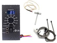 Unifit Universal Replacement Parts for Traeger Pellet Smoker Grills Digital Temperature Control Panel Kit, with Sensor and Meat Probe