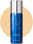 NV BB Perfecting Mist Foundation Buildable Coverage Professional Airbrush Makeup with Plant-based Stem Cell Polypeptides, Vitamins A, D, E and Aloe, 1.5 ounces, Warm Sand