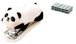 24x7 eMall Cute Panda Cartoon Animal Mini Desktop Stapler, Home Stapler with 1000 Staples