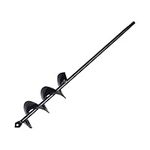 Auger Drill Bit for Planting, 1.8X14.5inch Garden Auger Spiral Drill Bit for Planting Bulb Bedding Plants, Garden Plant Hole Digger Drill Bit for Drill Post Hole Digger for 3/8” Hex Drill