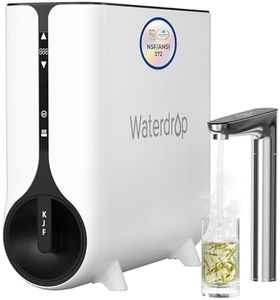 Waterdrop Reverse Osmosis System, Instant Hot Water Dispenser, 600 GPD, Reduce PFAS, Tankless, 2:1 Pure to Drain, Under Sink, TDS Reduction, Smart LED Faucet, Hot and Cold Water Dispenser Faucet