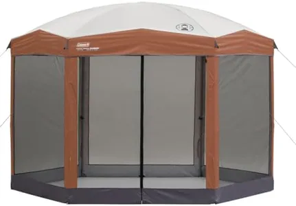 Coleman Back Home Screened Canopy Tent with Instant Setup, Screenhouse Outdoor Canopy and Sun Shade with 1 Minute Set Up