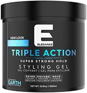 Elegance Triple Action Hair Gel 33.8 Ounce Blue