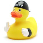 Duck You Bath Duck, Squeaky Duck, L: 8.5 cm, Includes Rubber Duck Key Ring, Toy and Gift for Babies and Children, Bath Toy for the Bath